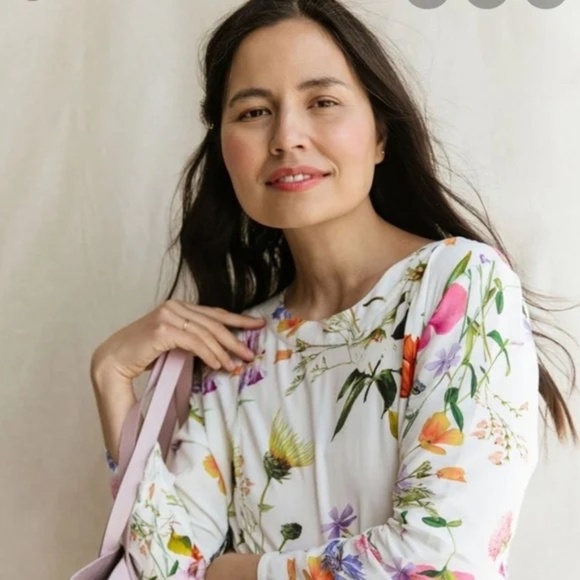 Sonnet James Brielle Floral Print modest Dress 45621 - Picture 2 of 13